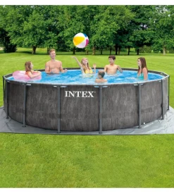 Intex Piscine|Piscina fuori terra con struttura rotonda 