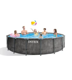 Intex Piscine|Piscina fuori terra con struttura rotonda 