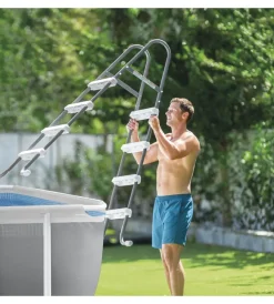 Discount Piscina fuori terra con struttura rettangolare