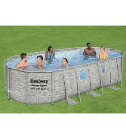 Bestway Piscine|Piscina fuori terra con struttura ovale 