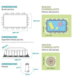 Intex Piscine|Piscina fuori terra con struttura rettangolare 
