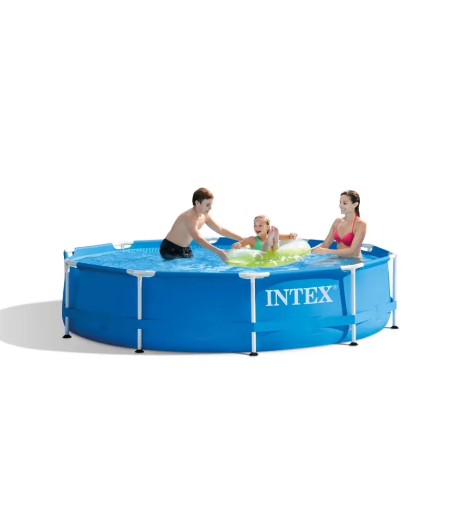 Clearance Piscina fuori terra con struttura rotonda "metal frame" blu 305x305x76 cm - cod. 28200np Piscine