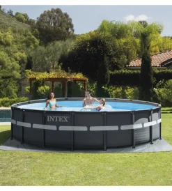 Piscine-Intex Piscina fuori terra con struttura rotonda 