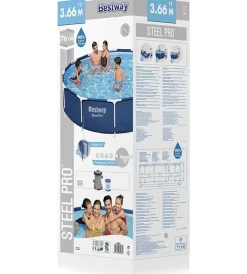 Piscine-Bestway Piscina fuori terra con struttura rotonda 
