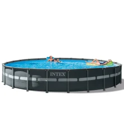 Hot Piscina fuori terra con struttura rotonda 
