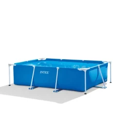Intex Piscine|Piscina fuori terra rettangolare "rectangular frame" colore blu, 220x150x60 cm - cod. 28270np