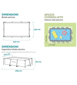 Intex Piscine|Piscina fuori terra rettangolare 