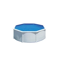 Online Piscina fuori terra rotonda "fidji" in acciaio bianco 350x350x120 - cod. kit350eco Piscine
