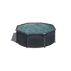 Online Piscina fuori terra rotonda "kea" in acciaio colore grafite 300x300x120 - cod. kit300gf Piscine