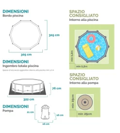 Intex Piscine|Piscina fuori terra rotonda 