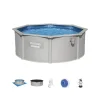 Best Piscina fuori terra rotonda "hydrum" 360x120 cm con copertura, tappetino base, skimmer, scaletta e dispenser chemconnect - cod. 56574 Piscine