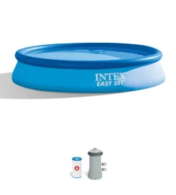 Intex Piscine|Piscina gonfiabile autoportante rotonda "easy set" 396x396x84 cm - cod. 28142np