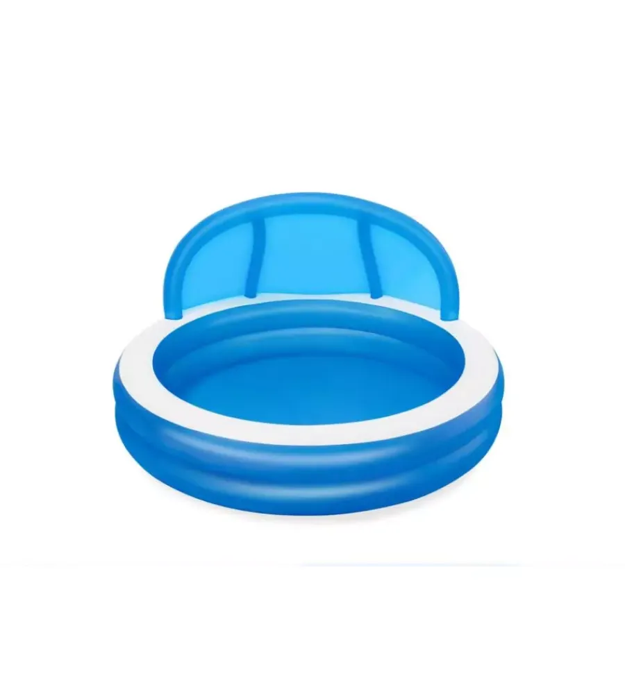 Bestway Piscine|Piscina gonfiabile rotonda con tettuccio "giorni d'estate" 241x140 cm - cod. 54337