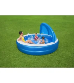 Bestway Piscine|Piscina gonfiabile rotonda con tettuccio