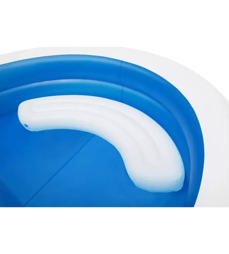 Bestway Piscine|Piscina gonfiabile rotonda con tettuccio "giorni d'estate" 241x140 cm - cod. 54337