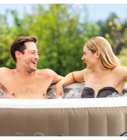 Intex Piscine|Piscina idromassaggio gonfiabile "pure spa bubble massage" 196x71cm 4 posti con pompa - cod. 28426ex