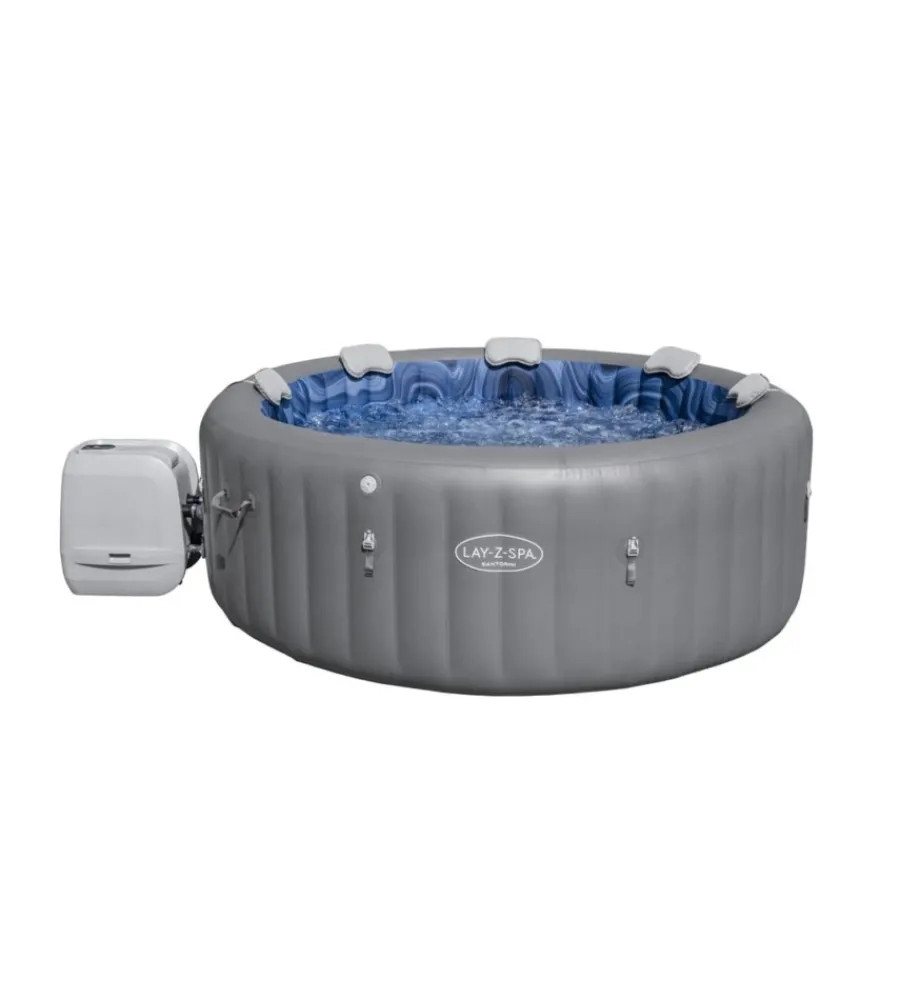 Piscine-Bestway Piscina idromassaggio gonfiabile "lay-z-spa santorini hydrojet pro" per 5-7 persone