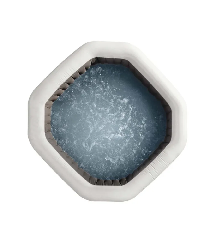 Hot Piscina idromassaggio gonfiabile "pure spa jet bubble deluxe" nero 6 persone 211x211x71 cm - cod. 28462 Piscine