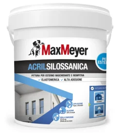 MaxMeyer Pitture Murali|Pittura acrilsilossanica   bianco lt 4