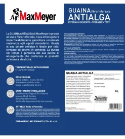Antimuffa-Max Meyer Pittura guaina antialga plus verde 4 lt