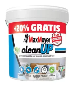 Discount Pittura lavabile "clean up" bianco 12 lt Pitture Murali