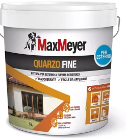 Discount Pittura per esterni "quarzo fine" bianco 14 lt Pitture Murali