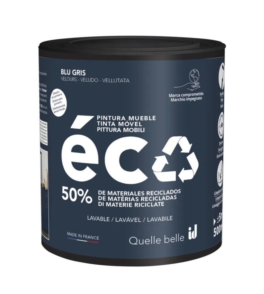 Initiatives Decoration Restauro Legno E Mobili|Pittura per restauro legno mobili "eco mobili" blu grigio 500 ml