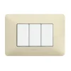 Serie Civili|Placca 3 moduli avorio matix am4803bav - bticino.