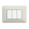 Placca 3 moduli cenere matix am4803bcn - bticino Serie Civili