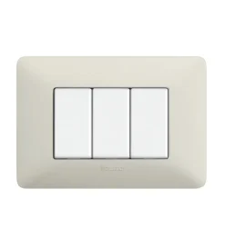 Placca 3 moduli cenere matix am4803bcn - bticino Serie Civili
