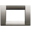Serie Civili|Placca classica 3m metallo cromo nero idea - vimar.
