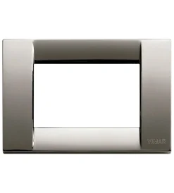 Serie Civili|Placca classica 3m metallo cromo nero idea - vimar.