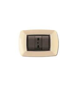 Serie Civili|Placca life 3 posti avorio.
