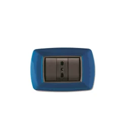 New Placca life 3 posti blu. Serie Civili