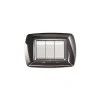Serie Civili|Placca life 3 posti metal black.