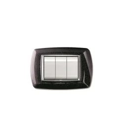 Clearance Placca life 3 posti nero glittering. Serie Civili