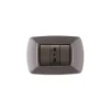 Serie Civili- Placca life 3 posti vulcano grigio chiaro.
