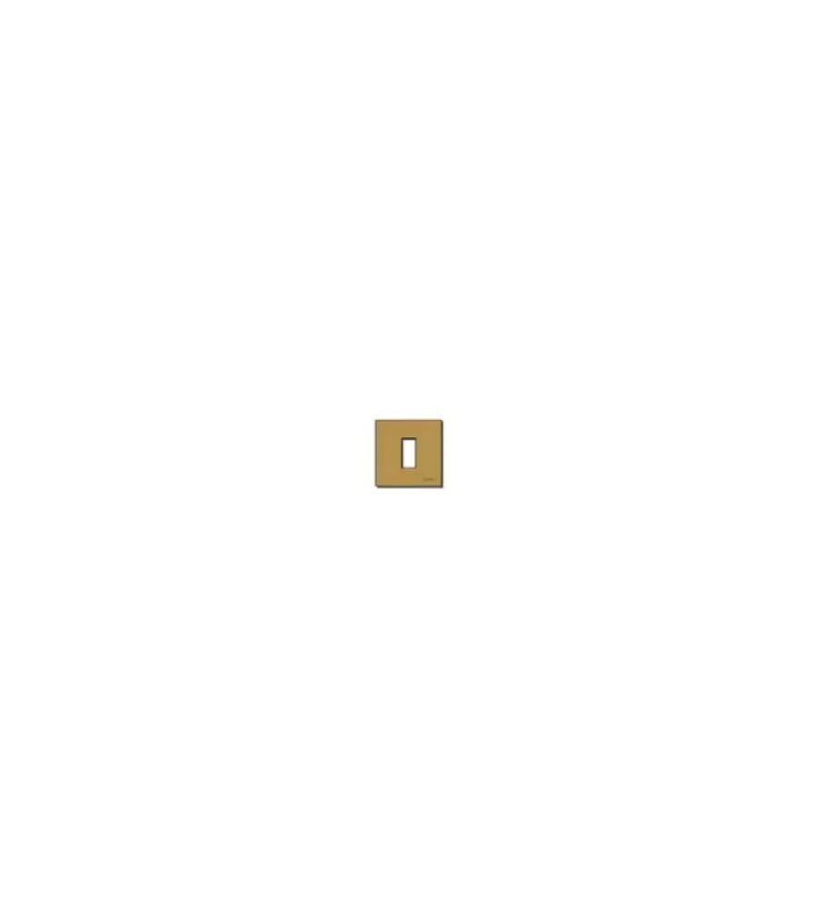 Serie Civili- Placca 1m - alluminio - scatto bronzo