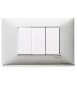 Serie Civili|Placca 3m allum spazzolato - vimar.