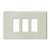 Serie Civili|Placca 3m alluminio scatto oro 8000 - vimar.
