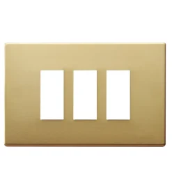 Serie Civili|Placca 3m alluminio scatto oro 8000 - vimar.