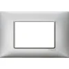 Serie Civili- Placca 3m argento metallizzato - vimar
