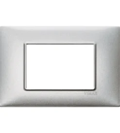 Serie Civili- Placca 3m argento metallizzato - vimar
