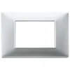 Serie Civili- Placca 3m argento opaco plana - vimar.