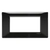 Serie Civili- Placca 4m nero plana - vimar.