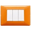 Clearance Placca 3m reflex arancio plana - vimar. Serie Civili