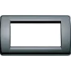Serie Civili- Placca 4m reflex nero idea - vimar