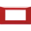 Serie Civili- Placca 4m reflex rubino - vimar