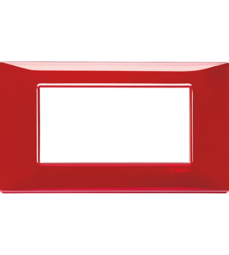 Serie Civili- Placca 4m reflex rubino - vimar