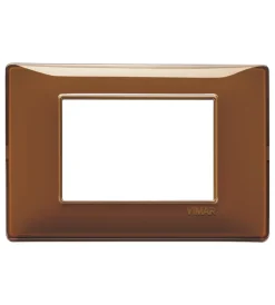 Outlet Placca 3m reflex tabacco - vimar. Serie Civili